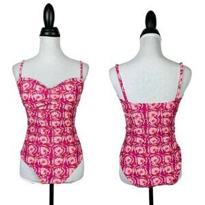 Old Navy | NWOT Pink Floral One Piece Modest Swimsuit